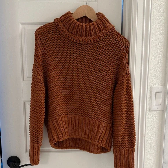 Free People Rust My Only Sunshine Sweater - Picture 4 of 6